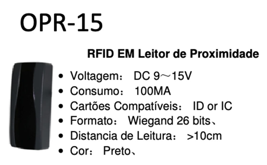 OPR15 - RFID EM LEITOR DE PROXIMIDADE
